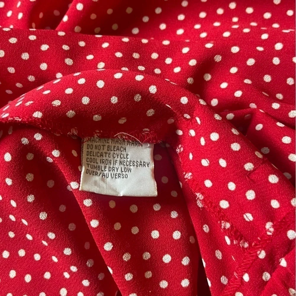 Liz Claiborne | Red and White Maxi w/ shoulder pads | size 6